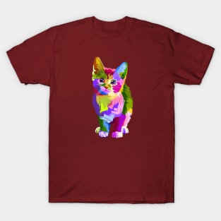 Colourful cat T-Shirt